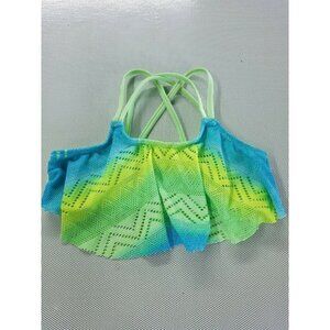 Girls OP NEON GREEN Tankini Swimsuit TOP ONLY Size